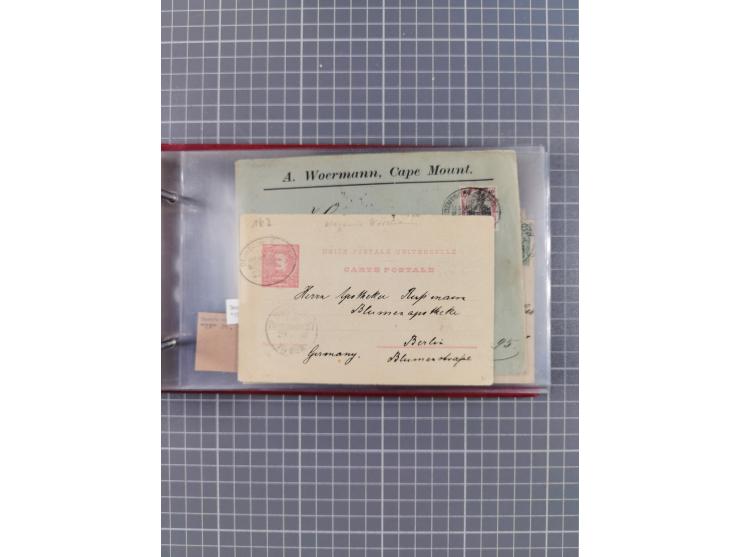 1895/1930, interessante Sammlung “DSP LINIE HAMBURG-WESTAFRIKA I-XLV” mit ca. 190 Briefen, Karten und GSK sowie ein Briefstüc