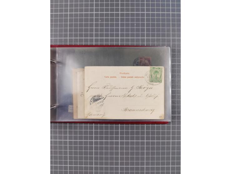 1895/1930, interessante Sammlung “DSP LINIE HAMBURG-WESTAFRIKA I-XLV” mit ca. 190 Briefen, Karten und GSK sowie ein Briefstüc