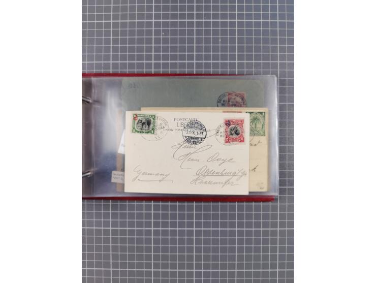 1895/1930, interessante Sammlung “DSP LINIE HAMBURG-WESTAFRIKA I-XLV” mit ca. 190 Briefen, Karten und GSK sowie ein Briefstüc