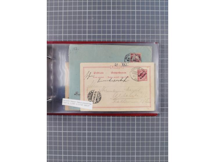 1895/1930, interessante Sammlung “DSP LINIE HAMBURG-WESTAFRIKA I-XLV” mit ca. 190 Briefen, Karten und GSK sowie ein Briefstüc