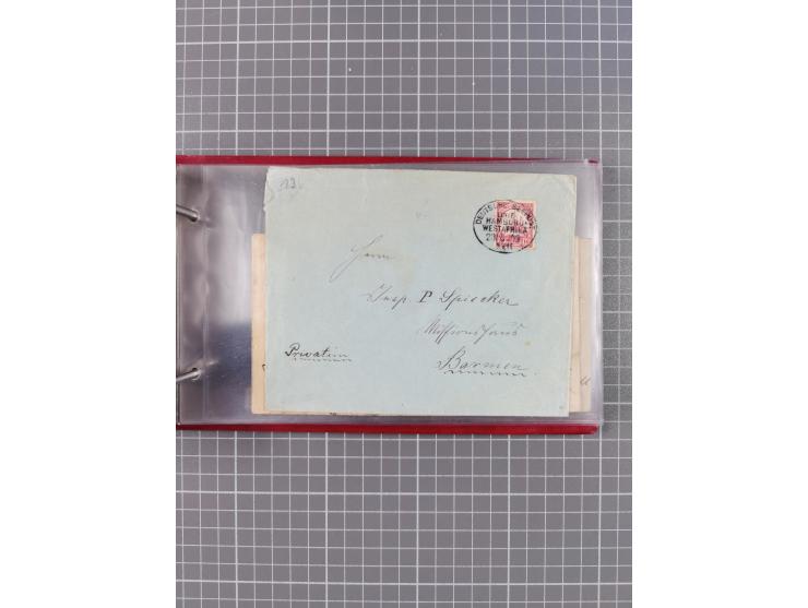 1895/1930, interessante Sammlung “DSP LINIE HAMBURG-WESTAFRIKA I-XLV” mit ca. 190 Briefen, Karten und GSK sowie ein Briefstüc