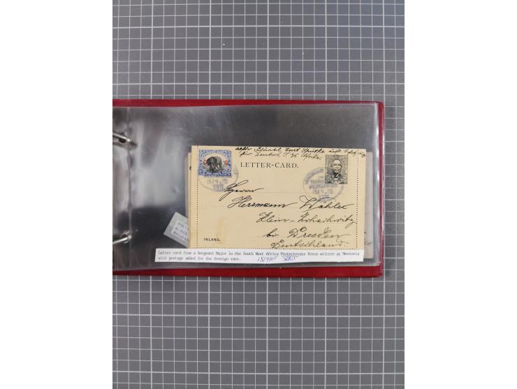 1895/1930, interessante Sammlung “DSP LINIE HAMBURG-WESTAFRIKA I-XLV” mit ca. 190 Briefen, Karten und GSK sowie ein Briefstüc