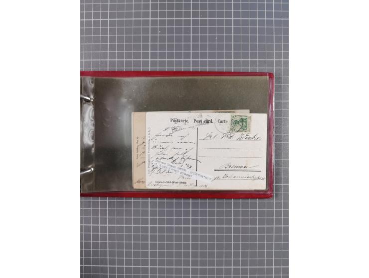 1895/1930, interessante Sammlung “DSP LINIE HAMBURG-WESTAFRIKA I-XLV” mit ca. 190 Briefen, Karten und GSK sowie ein Briefstüc