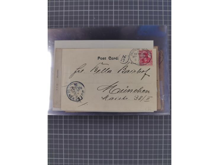 1895/1930, interessante Sammlung “DSP LINIE HAMBURG-WESTAFRIKA I-XLV” mit ca. 190 Briefen, Karten und GSK sowie ein Briefstüc