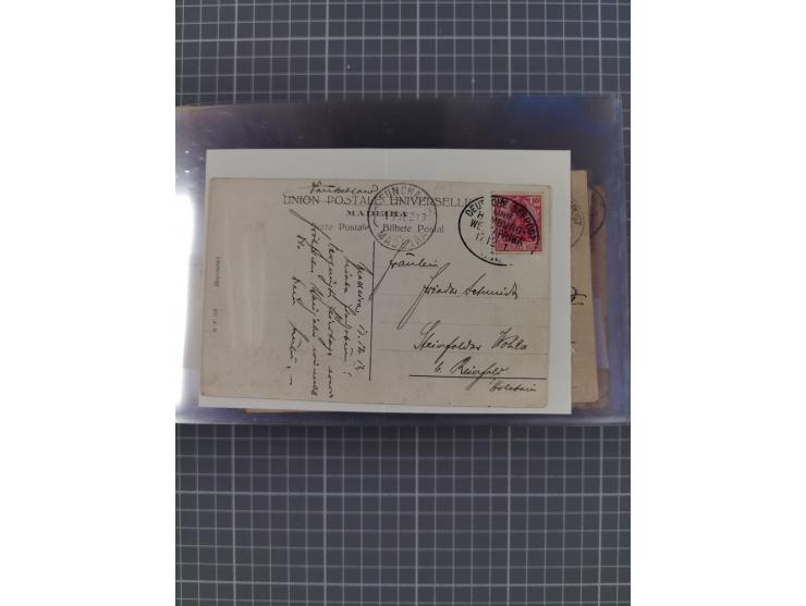 1895/1930, interessante Sammlung “DSP LINIE HAMBURG-WESTAFRIKA I-XLV” mit ca. 190 Briefen, Karten und GSK sowie ein Briefstüc