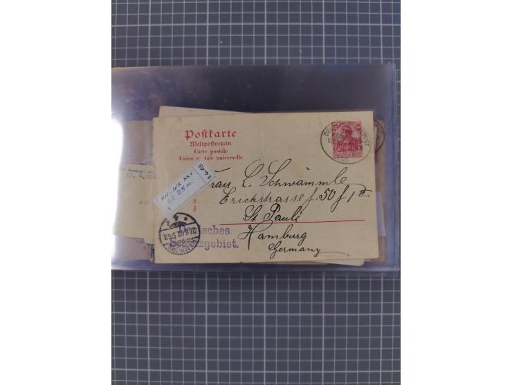 1895/1930, interessante Sammlung “DSP LINIE HAMBURG-WESTAFRIKA I-XLV” mit ca. 190 Briefen, Karten und GSK sowie ein Briefstüc