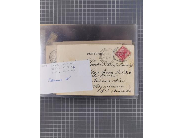 1895/1930, interessante Sammlung “DSP LINIE HAMBURG-WESTAFRIKA I-XLV” mit ca. 190 Briefen, Karten und GSK sowie ein Briefstüc