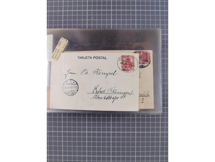 1895/1930, interessante Sammlung “DSP LINIE HAMBURG-WESTAFRIKA I-XLV” mit ca. 190 Briefen, Karten und GSK sowie ein Briefstüc