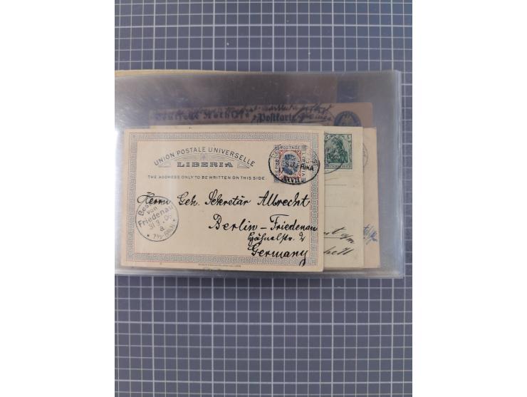 1895/1930, interessante Sammlung “DSP LINIE HAMBURG-WESTAFRIKA I-XLV” mit ca. 190 Briefen, Karten und GSK sowie ein Briefstüc