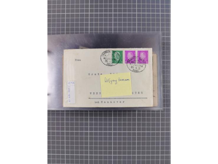 1895/1930, interessante Sammlung “DSP LINIE HAMBURG-WESTAFRIKA I-XLV” mit ca. 190 Briefen, Karten und GSK sowie ein Briefstüc