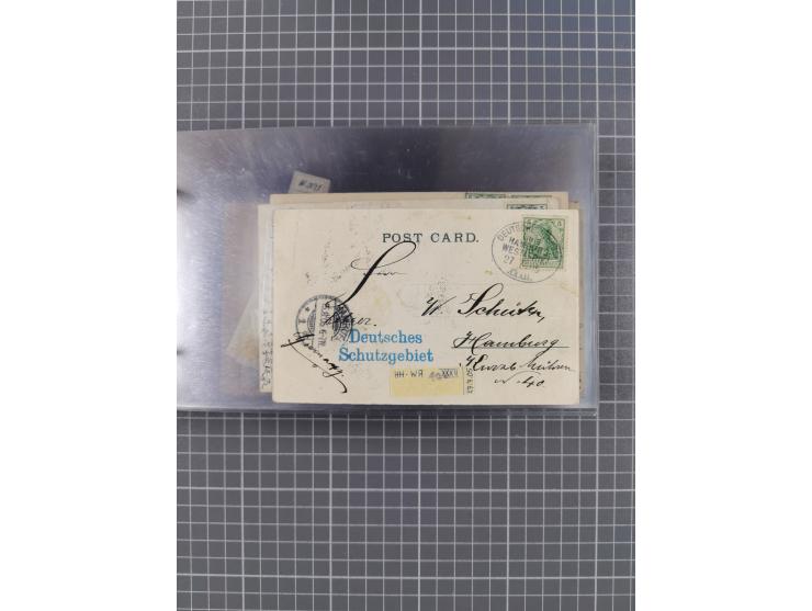 1895/1930, interessante Sammlung “DSP LINIE HAMBURG-WESTAFRIKA I-XLV” mit ca. 190 Briefen, Karten und GSK sowie ein Briefstüc