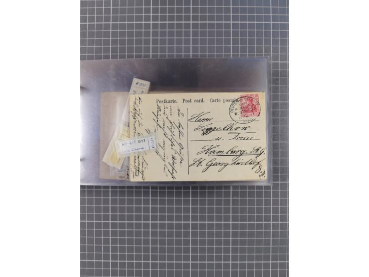 1895/1930, interessante Sammlung “DSP LINIE HAMBURG-WESTAFRIKA I-XLV” mit ca. 190 Briefen, Karten und GSK sowie ein Briefstüc