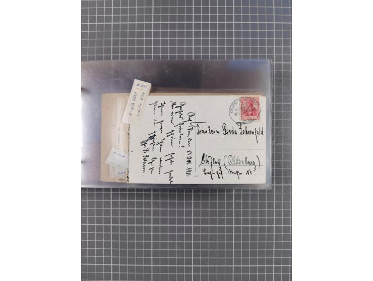 1895/1930, interessante Sammlung “DSP LINIE HAMBURG-WESTAFRIKA I-XLV” mit ca. 190 Briefen, Karten und GSK sowie ein Briefstüc