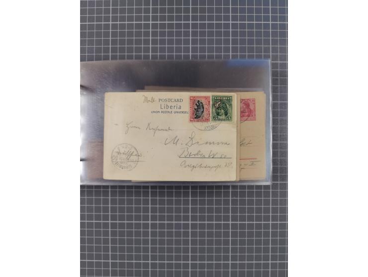 1895/1930, interessante Sammlung “DSP LINIE HAMBURG-WESTAFRIKA I-XLV” mit ca. 190 Briefen, Karten und GSK sowie ein Briefstüc