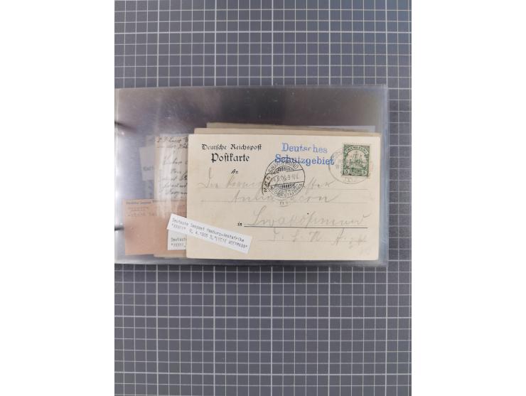 1895/1930, interessante Sammlung “DSP LINIE HAMBURG-WESTAFRIKA I-XLV” mit ca. 190 Briefen, Karten und GSK sowie ein Briefstüc