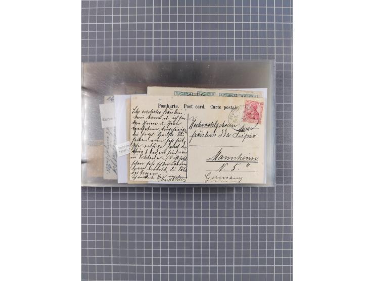 1895/1930, interessante Sammlung “DSP LINIE HAMBURG-WESTAFRIKA I-XLV” mit ca. 190 Briefen, Karten und GSK sowie ein Briefstüc