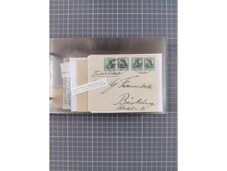 1895/1930, interessante Sammlung “DSP LINIE HAMBURG-WESTAFRIKA I-XLV” mit ca. 190 Briefen, Karten und GSK sowie ein Briefstüc