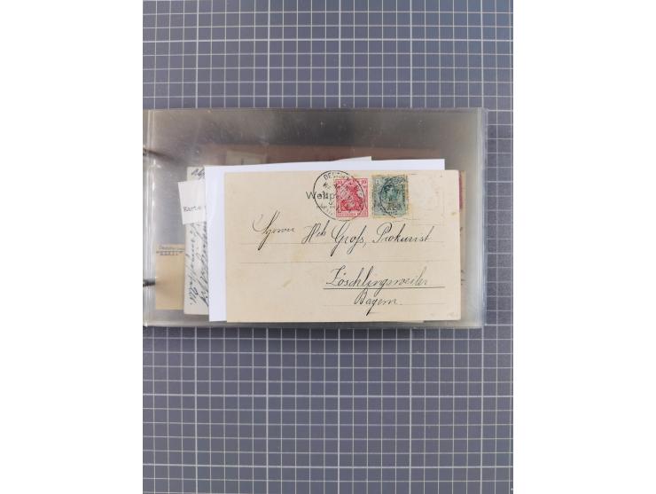 1895/1930, interessante Sammlung “DSP LINIE HAMBURG-WESTAFRIKA I-XLV” mit ca. 190 Briefen, Karten und GSK sowie ein Briefstüc