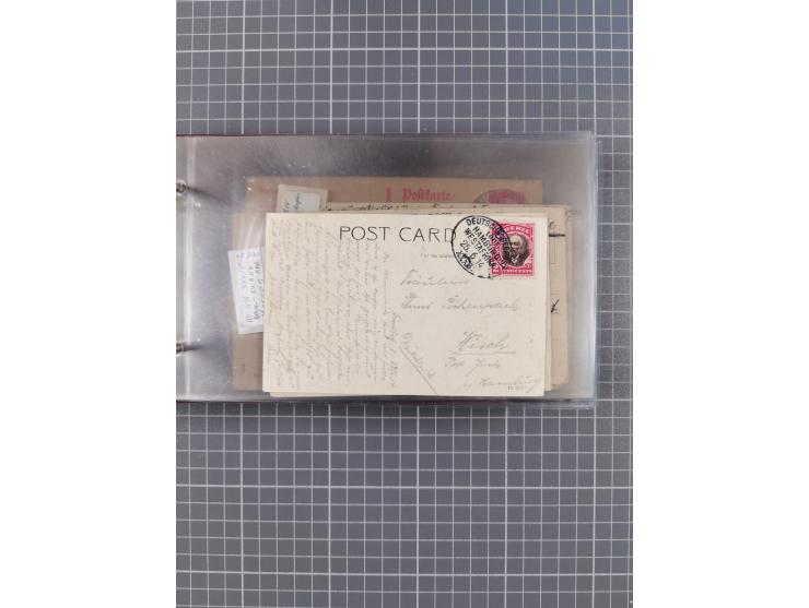 1895/1930, interessante Sammlung “DSP LINIE HAMBURG-WESTAFRIKA I-XLV” mit ca. 190 Briefen, Karten und GSK sowie ein Briefstüc