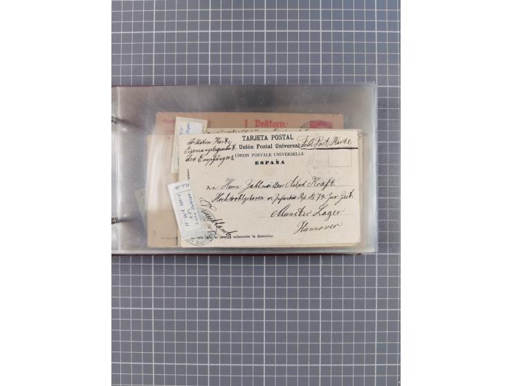 1895/1930, interessante Sammlung “DSP LINIE HAMBURG-WESTAFRIKA I-XLV” mit ca. 190 Briefen, Karten und GSK sowie ein Briefstüc