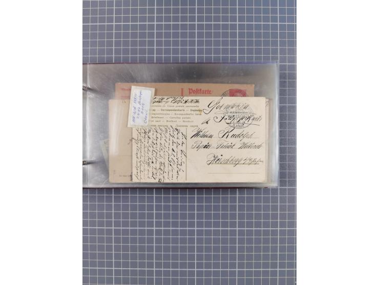 1895/1930, interessante Sammlung “DSP LINIE HAMBURG-WESTAFRIKA I-XLV” mit ca. 190 Briefen, Karten und GSK sowie ein Briefstüc