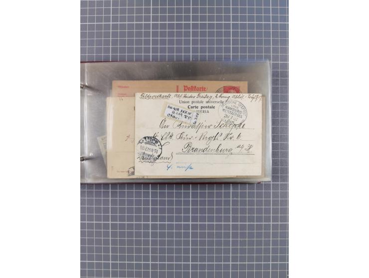 1895/1930, interessante Sammlung “DSP LINIE HAMBURG-WESTAFRIKA I-XLV” mit ca. 190 Briefen, Karten und GSK sowie ein Briefstüc