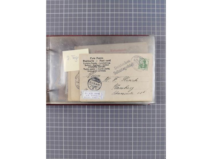 1895/1930, interessante Sammlung “DSP LINIE HAMBURG-WESTAFRIKA I-XLV” mit ca. 190 Briefen, Karten und GSK sowie ein Briefstüc