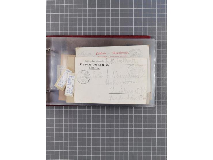 1895/1930, interessante Sammlung “DSP LINIE HAMBURG-WESTAFRIKA I-XLV” mit ca. 190 Briefen, Karten und GSK sowie ein Briefstüc