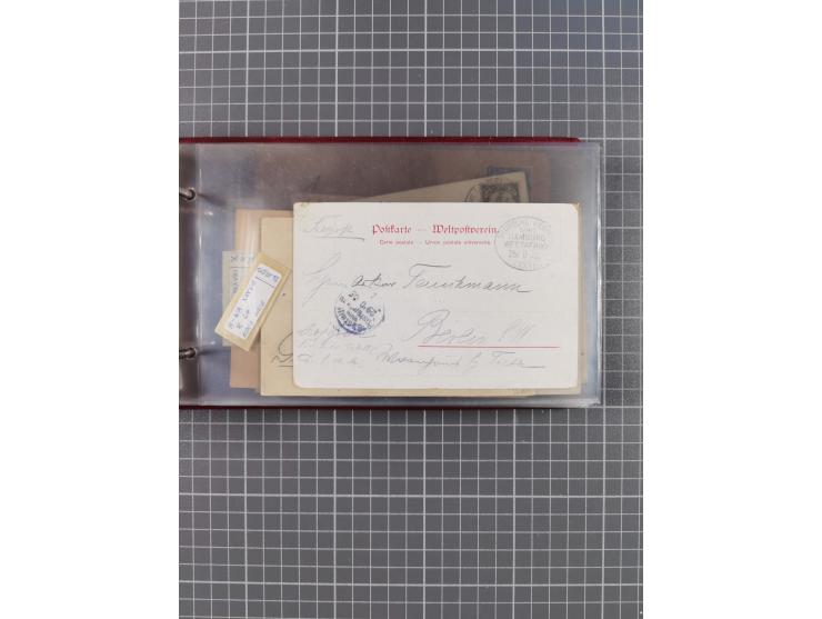 1895/1930, interessante Sammlung “DSP LINIE HAMBURG-WESTAFRIKA I-XLV” mit ca. 190 Briefen, Karten und GSK sowie ein Briefstüc