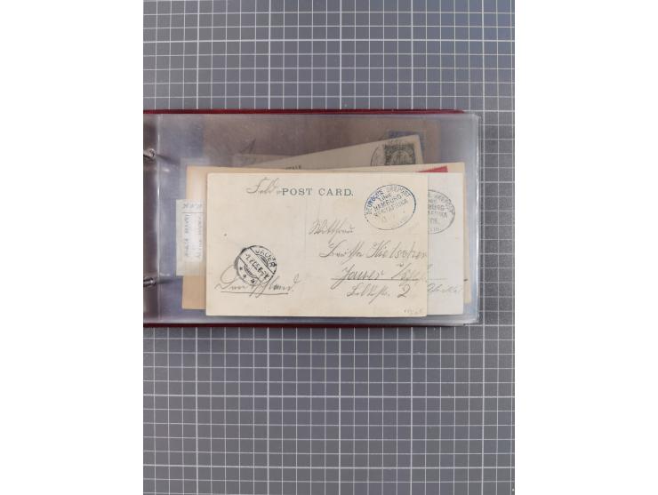 1895/1930, interessante Sammlung “DSP LINIE HAMBURG-WESTAFRIKA I-XLV” mit ca. 190 Briefen, Karten und GSK sowie ein Briefstüc