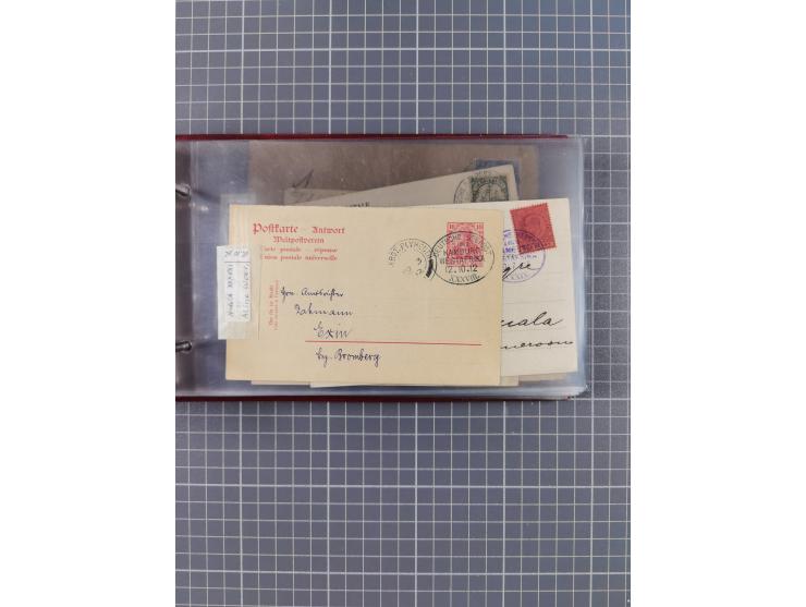 1895/1930, interessante Sammlung “DSP LINIE HAMBURG-WESTAFRIKA I-XLV” mit ca. 190 Briefen, Karten und GSK sowie ein Briefstüc