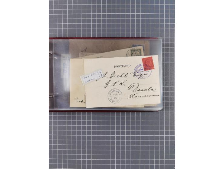 1895/1930, interessante Sammlung “DSP LINIE HAMBURG-WESTAFRIKA I-XLV” mit ca. 190 Briefen, Karten und GSK sowie ein Briefstüc