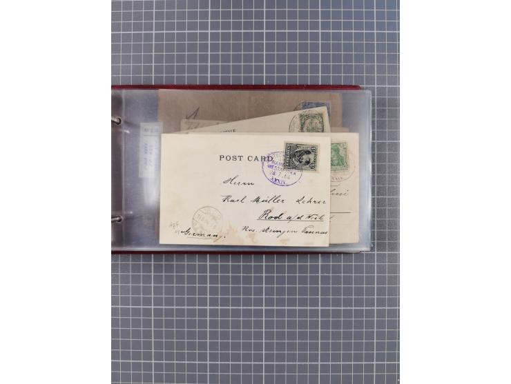1895/1930, interessante Sammlung “DSP LINIE HAMBURG-WESTAFRIKA I-XLV” mit ca. 190 Briefen, Karten und GSK sowie ein Briefstüc