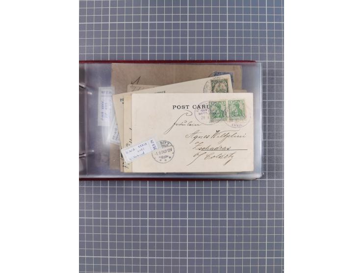 1895/1930, interessante Sammlung “DSP LINIE HAMBURG-WESTAFRIKA I-XLV” mit ca. 190 Briefen, Karten und GSK sowie ein Briefstüc