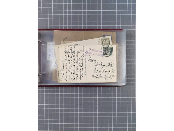 1895/1930, interessante Sammlung “DSP LINIE HAMBURG-WESTAFRIKA I-XLV” mit ca. 190 Briefen, Karten und GSK sowie ein Briefstüc