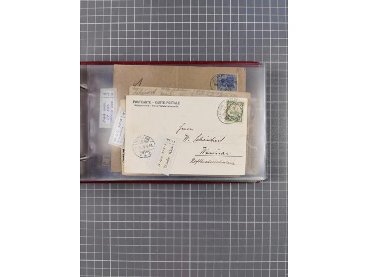 1895/1930, interessante Sammlung “DSP LINIE HAMBURG-WESTAFRIKA I-XLV” mit ca. 190 Briefen, Karten und GSK sowie ein Briefstüc
