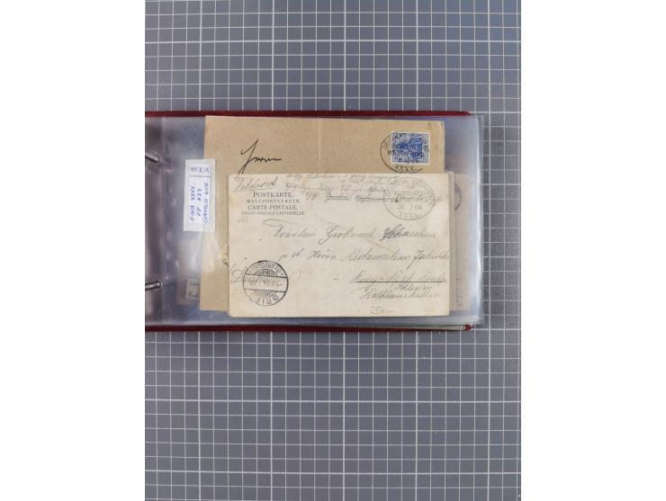 1895/1930, interessante Sammlung “DSP LINIE HAMBURG-WESTAFRIKA I-XLV” mit ca. 190 Briefen, Karten und GSK sowie ein Briefstüc