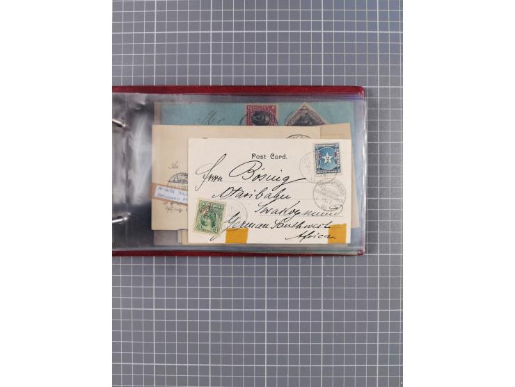 1895/1930, interessante Sammlung “DSP LINIE HAMBURG-WESTAFRIKA I-XLV” mit ca. 190 Briefen, Karten und GSK sowie ein Briefstüc