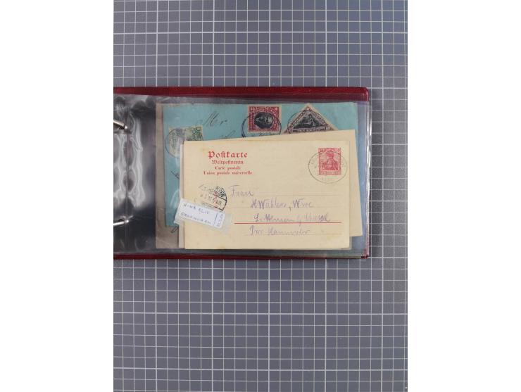 1895/1930, interessante Sammlung “DSP LINIE HAMBURG-WESTAFRIKA I-XLV” mit ca. 190 Briefen, Karten und GSK sowie ein Briefstüc