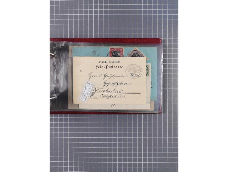 1895/1930, interessante Sammlung “DSP LINIE HAMBURG-WESTAFRIKA I-XLV” mit ca. 190 Briefen, Karten und GSK sowie ein Briefstüc