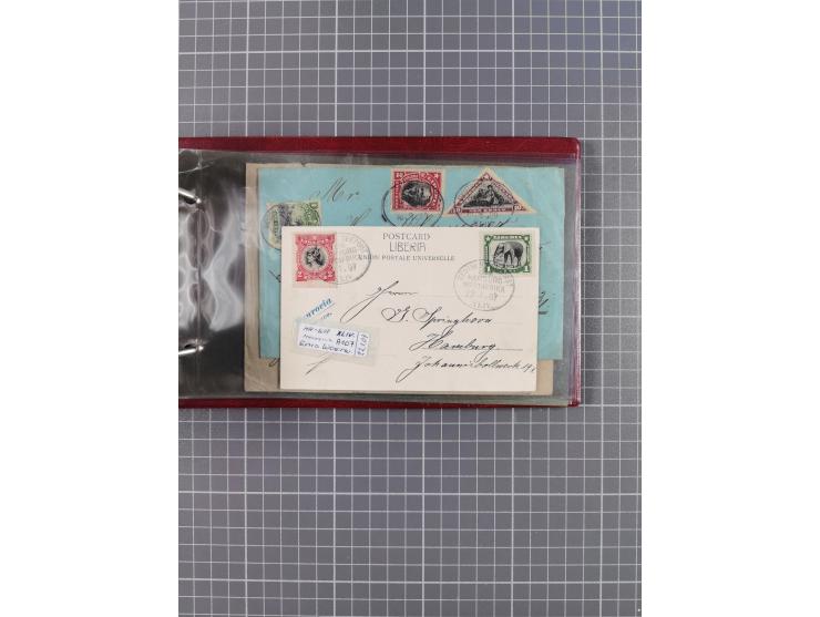 1895/1930, interessante Sammlung “DSP LINIE HAMBURG-WESTAFRIKA I-XLV” mit ca. 190 Briefen, Karten und GSK sowie ein Briefstüc