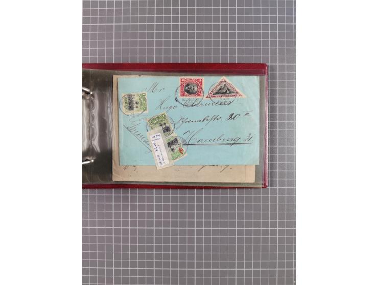 1895/1930, interessante Sammlung “DSP LINIE HAMBURG-WESTAFRIKA I-XLV” mit ca. 190 Briefen, Karten und GSK sowie ein Briefstüc