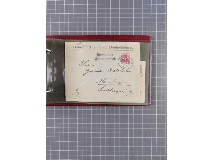 1895/1930, interessante Sammlung “DSP LINIE HAMBURG-WESTAFRIKA I-XLV” mit ca. 190 Briefen, Karten und GSK sowie ein Briefstüc