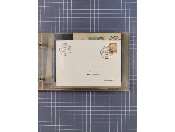 1872/1972, kleine Sammlung “Anlandestempel” inkl. Ausland mit 33 Briefen und Ganzsachen sowie einige lose Marken und Briefstü