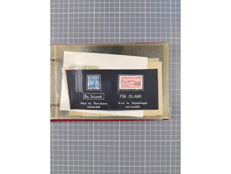 1872/1972, kleine Sammlung “Anlandestempel” inkl. Ausland mit 33 Briefen und Ganzsachen sowie einige lose Marken und Briefstü