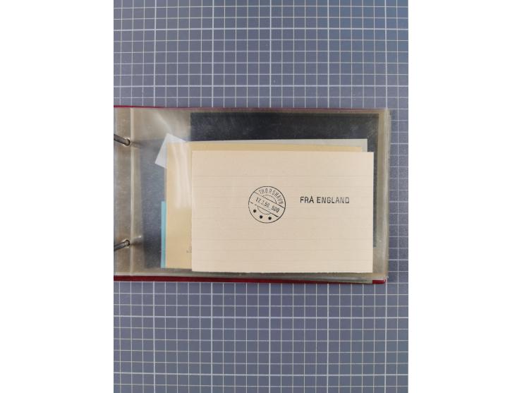 1872/1972, kleine Sammlung “Anlandestempel” inkl. Ausland mit 33 Briefen und Ganzsachen sowie einige lose Marken und Briefstü