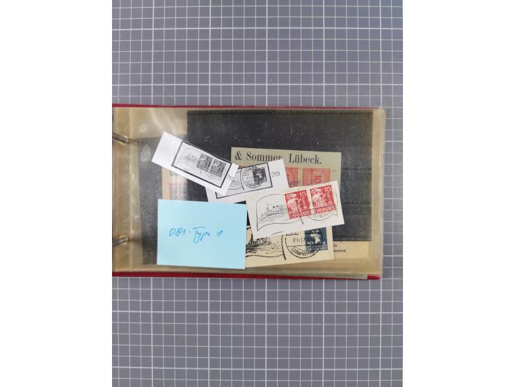 1872/1972, kleine Sammlung “Anlandestempel” inkl. Ausland mit 33 Briefen und Ganzsachen sowie einige lose Marken und Briefstü