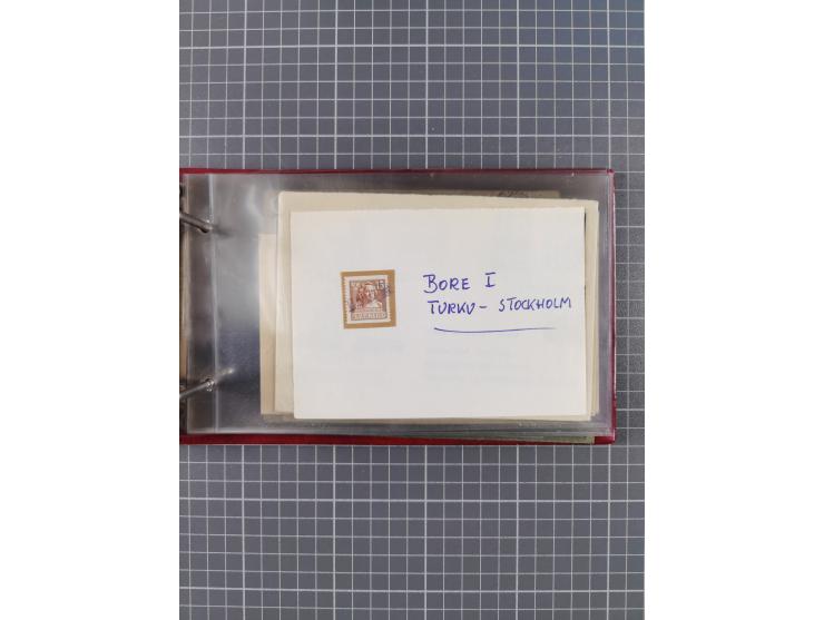 1872/1972, kleine Sammlung “Anlandestempel” inkl. Ausland mit 33 Briefen und Ganzsachen sowie einige lose Marken und Briefstü