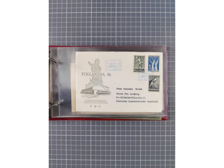 1872/1972, kleine Sammlung “Anlandestempel” inkl. Ausland mit 33 Briefen und Ganzsachen sowie einige lose Marken und Briefstü