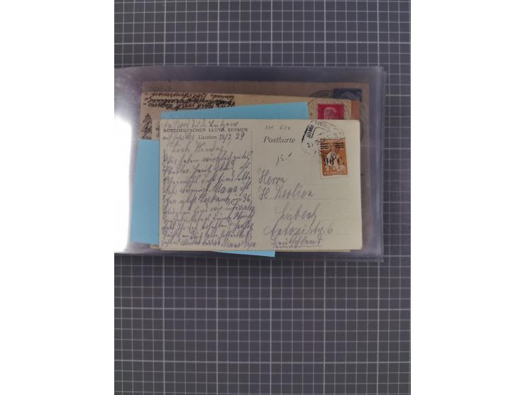 1927/39, interessante Sammlung “Norddeutscher Lloyd - Sonderreisen” mit ca. 100 Briefen, Karten und GSK, dabei Mittelmehrfahr